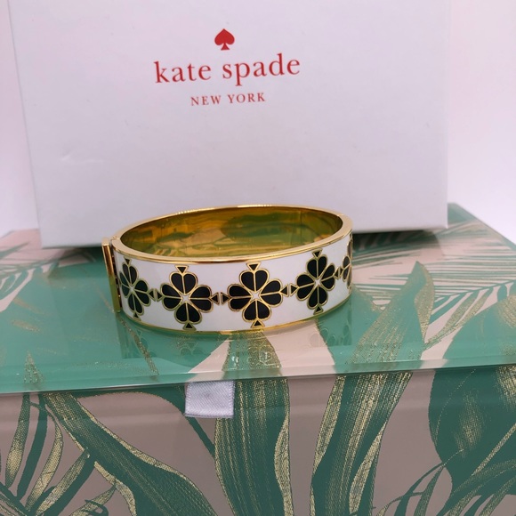 Kate spade floral enamel bangle bracelet